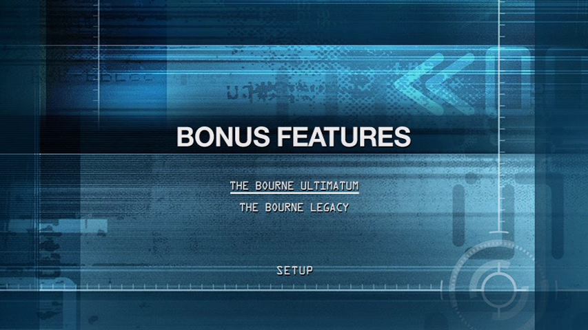 Bourne The Ultimate Collection Ultra HD Blu-ray Review Bonus DVD Menu