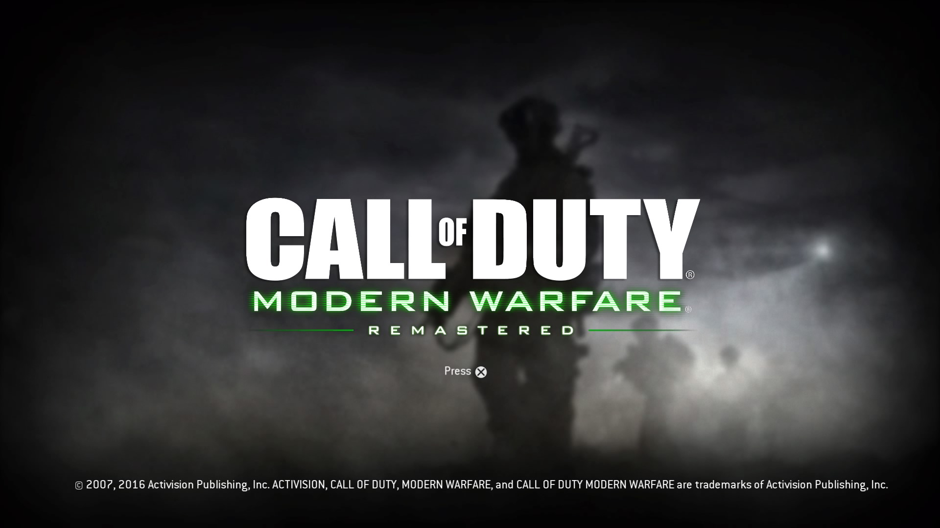 Call of Duty: Modern Warfare Remastered PS4 title