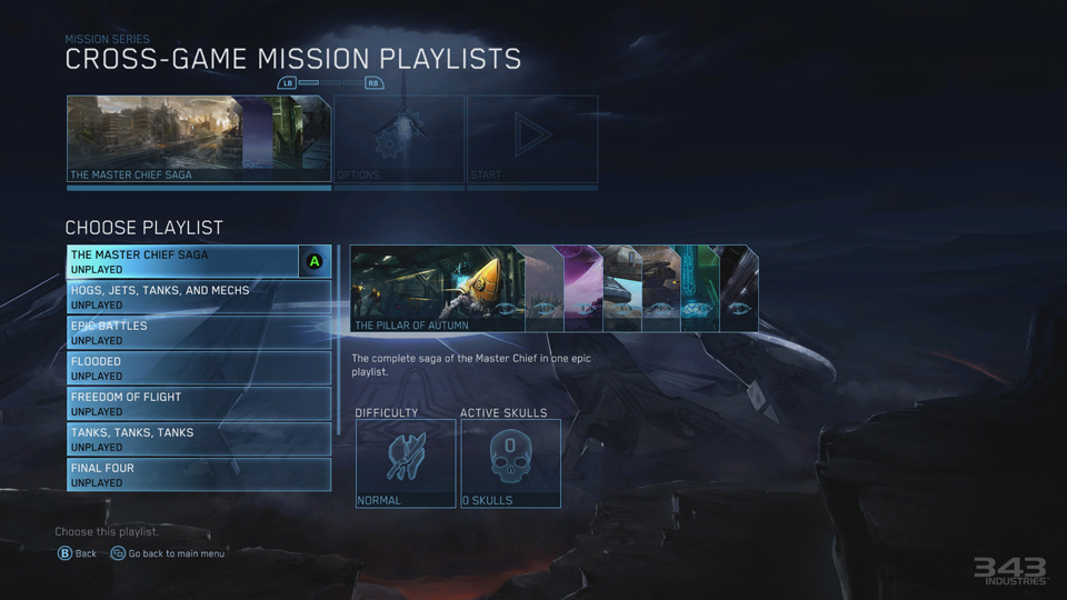 The 'Halo: The Master Chief Collection' playlist