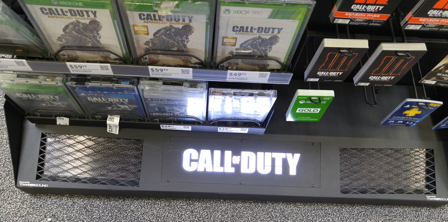 HyperSound Call of Duty Best Buy kiosk close