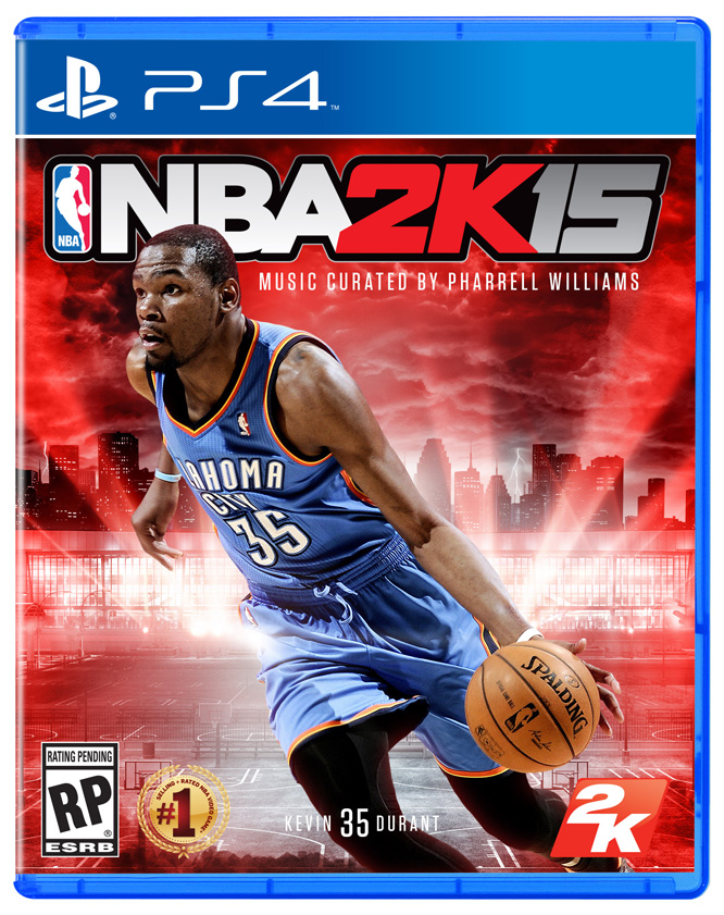 NBA 2K15 PS4 Cover MVP Kevin Durant