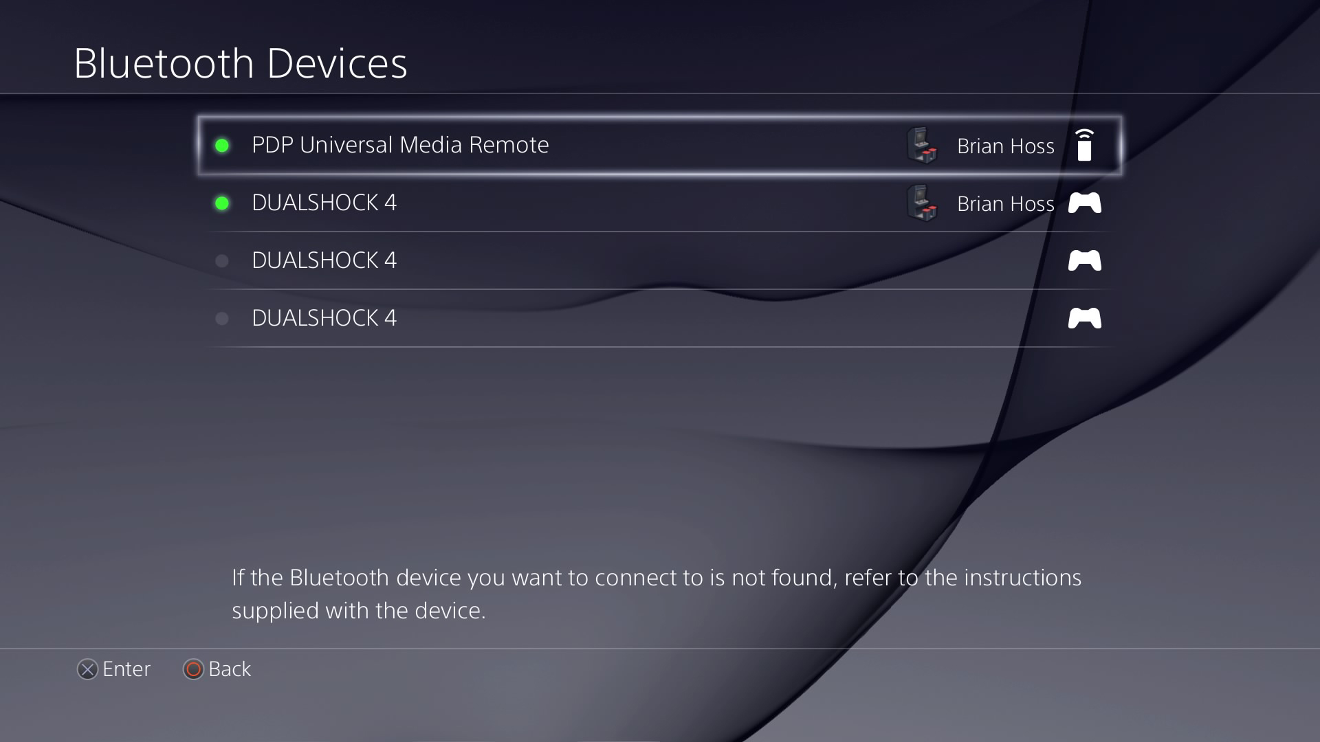 PS4 PDP Universal Media Remote Paired