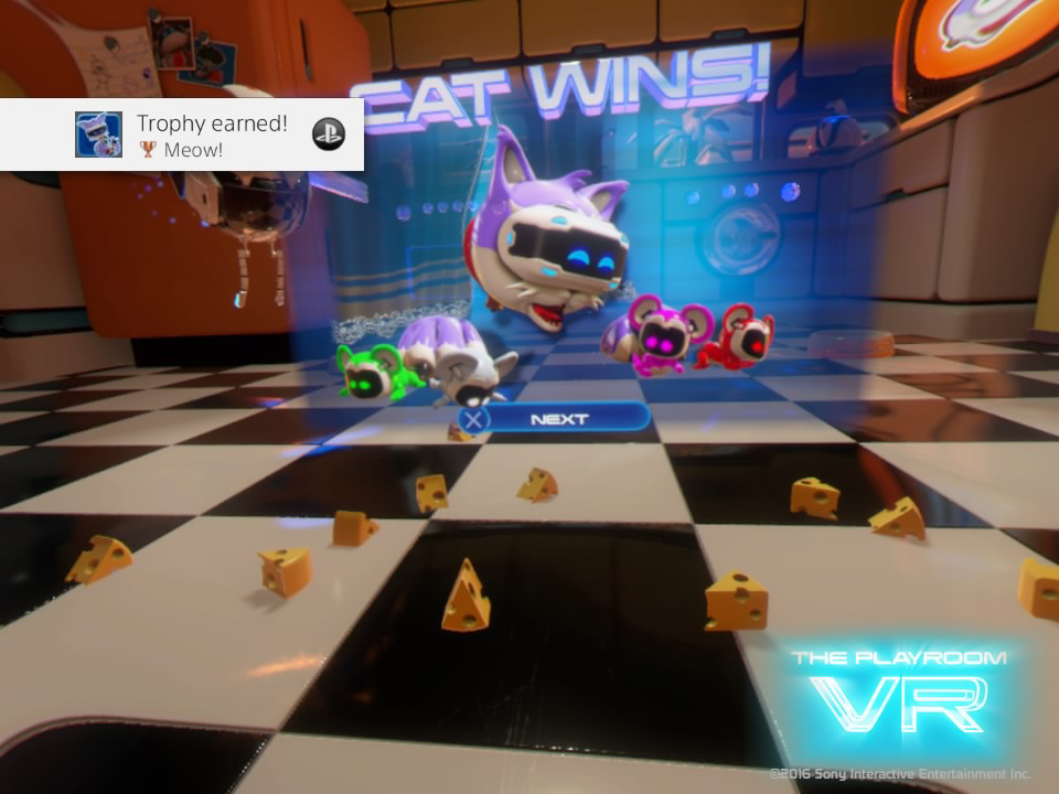 PlayStaion VR Playroom VR Cat