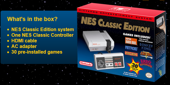 NES Classic Contents Image Credit: https://www.nintendo.com/