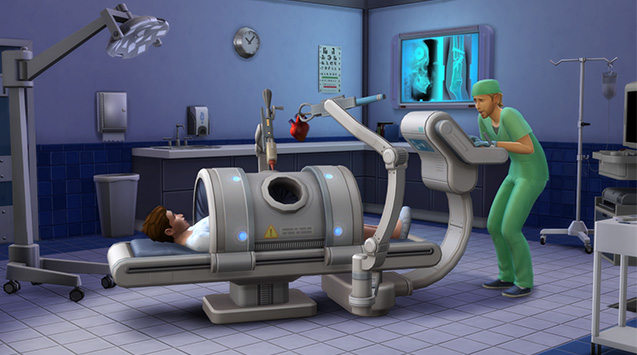 The Sims 4 Get to Work Hospital