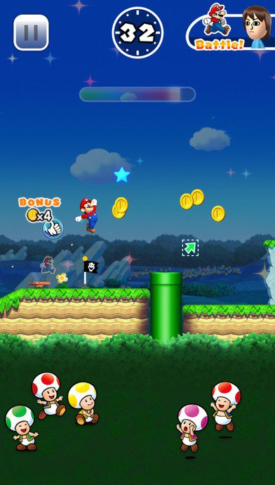 Super Mario Run screen