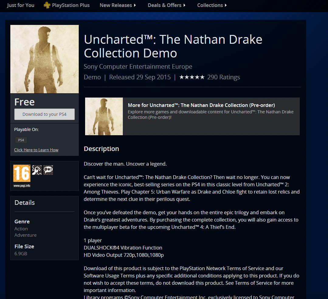 Uncharted Nathan Drake Collection Demo Download