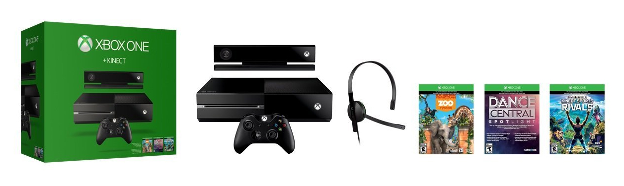 Xbox One + Kinect Bundle with 3 games