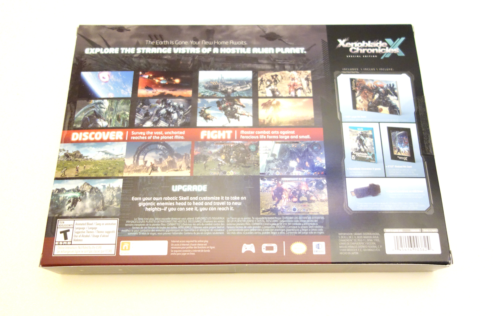 Xenoblade Chronicles X Special Edition box back
