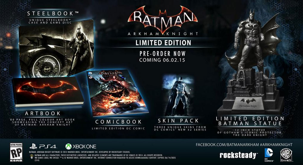 Batman: Arkham Knight Limited Edition PS4 Xbox One