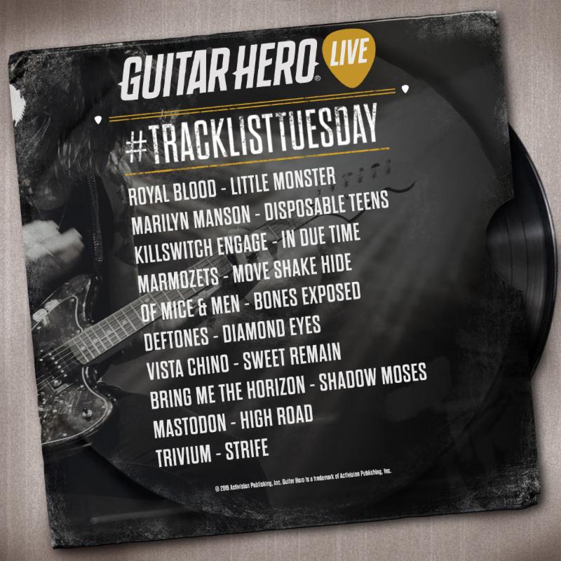 Guitar Hero Live May 19 Track List