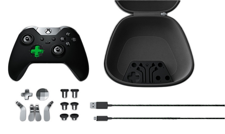 Xbox Elite Controller case Contents Pieces